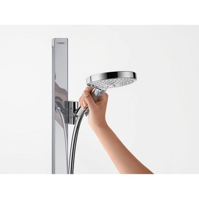 Hansgrohe Raindance Select S Shower Set 120 3Jet with Shower Bar 150 cm and Shelves - Chrome - Unbeatable Bathrooms