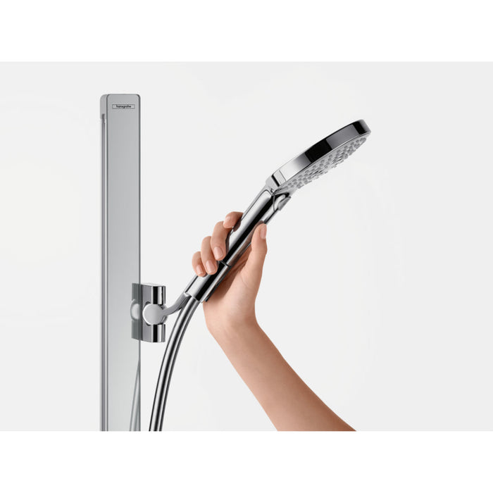 Hansgrohe Raindance Select S Shower Set 120 3Jet with Shower Bar 150 cm and Shelves - Chrome - Unbeatable Bathrooms