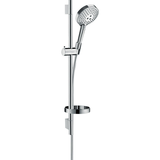 Hansgrohe Raindance Select S Shower Set 120 3Jet Powderrain with Shower Bar 65 cm and Soap Dish - Chrome - Unbeatable Bathrooms
