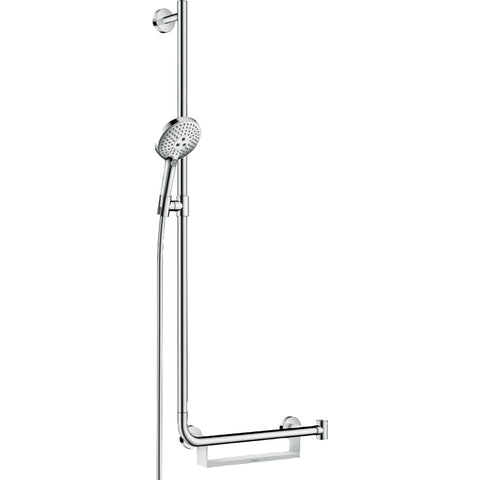 Hansgrohe Raindance Select S Shower Set 120 3Jet with Shower Rail 110 cm Left - Chrome - Unbeatable Bathrooms