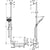 Hansgrohe Raindance Select S Shower Set 120 3Jet with Shower Rail 110 cm Left - Chrome - Unbeatable Bathrooms