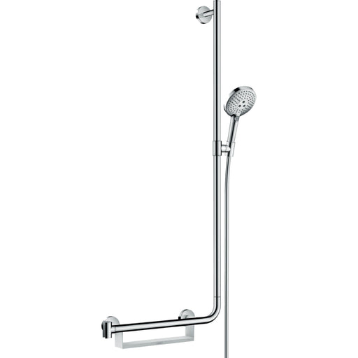 Hansgrohe Raindance Select S Shower Set 120 3Jet with Shower Rail 110 cm Right - Chrome - Unbeatable Bathrooms