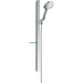 Hansgrohe Raindance Select S Shower Set 120 3Jet with Unica'E Shower Rail 90 cm and Shelf - Unbeatable Bathrooms