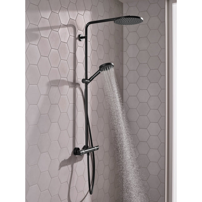Hansgrohe Raindance Select S Showerpipe 240 1Jet Powderrain with Thermostatic Shower Mixer - Unbeatable Bathrooms