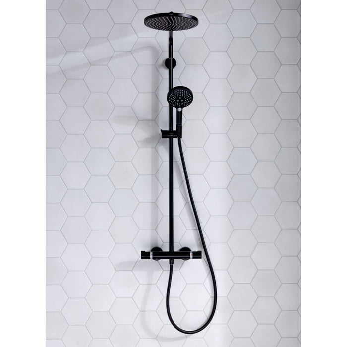 Hansgrohe Raindance Select S Showerpipe 240 1Jet Powderrain with Thermostatic Shower Mixer - Unbeatable Bathrooms