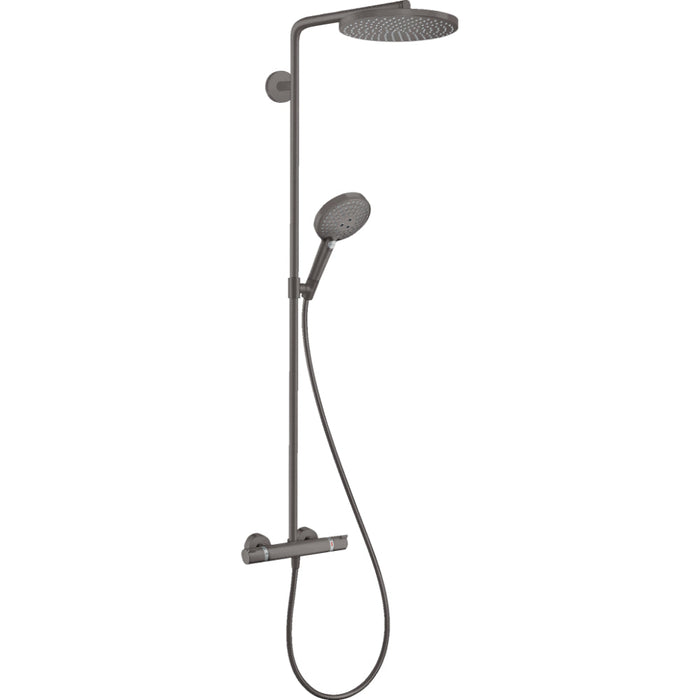 Hansgrohe Raindance S Showerpipe 240 1Jet Powderrain Ecosmart+ with Thermostat - Unbeatable Bathrooms