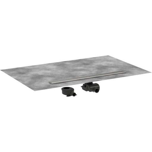 Hansgrohe Raindrain Allround Complete Set 900 Shower Drain and Installation Set For Standard/Flat Installation - Brushed Stainless Steel - Unbeatable Bathrooms