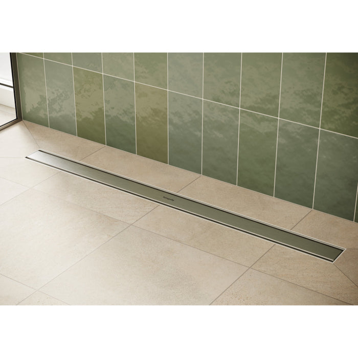 Hansgrohe Raindrain Compact Complete Set Shower Drain 900 For Standard Installation - Brushed Stainless Steel - Unbeatable Bathrooms