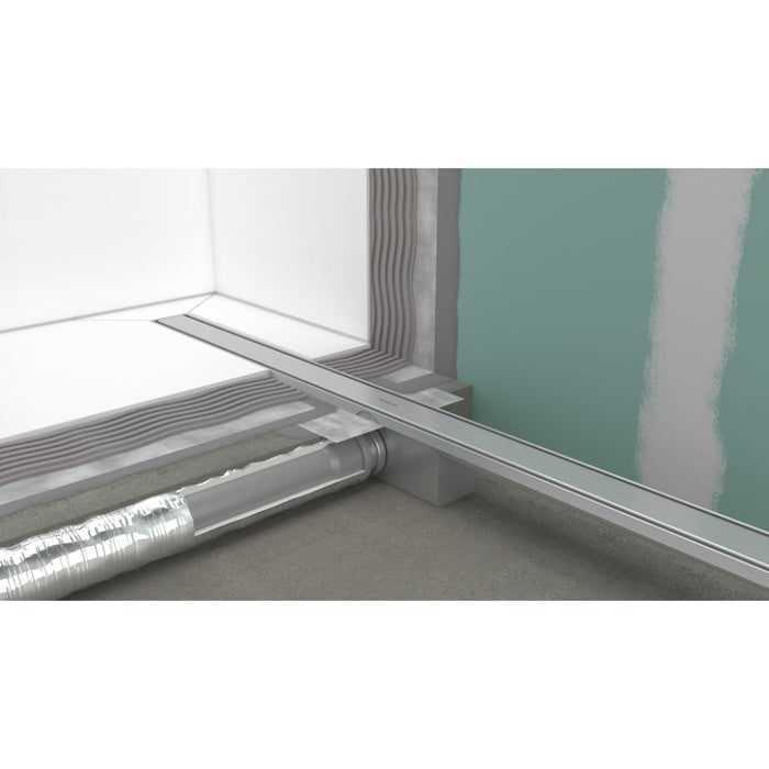Hansgrohe Raindrain Compact Complete Set Shower Drain 900 For Standard Installation - Brushed Stainless Steel - Unbeatable Bathrooms