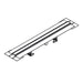 Hansgrohe Raindrain Compact Complete Set Shower Drain 1000 For Flat Installation - Brushed Stainless Steel - Unbeatable Bathrooms