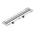 Hansgrohe Raindrain Compact Complete Set Shower Drain 1000 For Flat Installation - Brushed Stainless Steel - Unbeatable Bathrooms