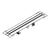 Hansgrohe Raindrain Compact Complete Set Shower Drain 1000 For Standard Installation - Brushed Stainless Steel - Unbeatable Bathrooms