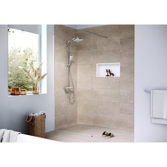 Hansgrohe Raindrain Compact Complete Set Shower Drain 800 For Flat Installation - Unbeatable Bathrooms