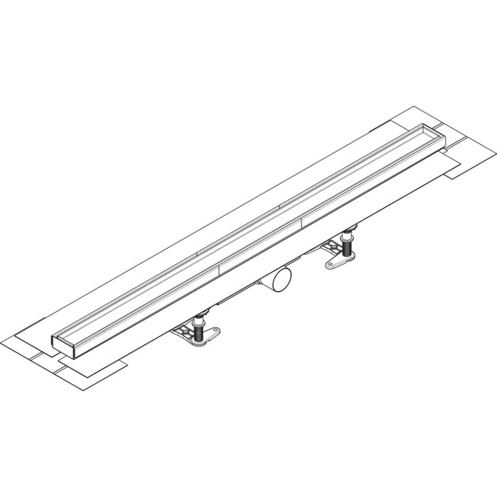 Hansgrohe Raindrain Compact Complete Set Shower Drain 1000 For Standard Installation - Unbeatable Bathrooms