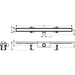 Hansgrohe Raindrain Compact Complete Set Shower Drain 1000 For Standard Installation - Unbeatable Bathrooms