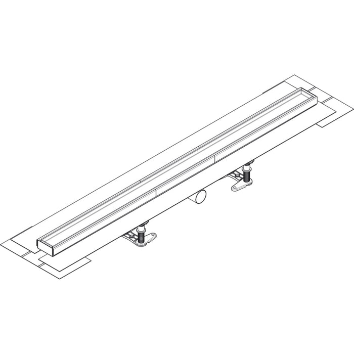 Hansgrohe Raindrain Compact Complete Set Shower Drain 1000 Tileable For Flat Installation - Unbeatable Bathrooms