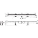 Hansgrohe Raindrain Compact Complete Set Shower Drain 1000 Tileable For Flat Installation - Unbeatable Bathrooms