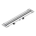 Hansgrohe Raindrain Compact Complete Set Shower Drain 1200 For Flat Installation - Brushed Stainless Steel - Unbeatable Bathrooms