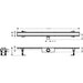 Hansgrohe Raindrain Compact Complete Set Shower Drain 1200 For Standard Installation - Brushed Stainless Steel - Unbeatable Bathrooms