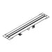 Hansgrohe Raindrain Compact Complete Set Shower Drain 1200 For Standard Installation - Brushed Stainless Steel - Unbeatable Bathrooms