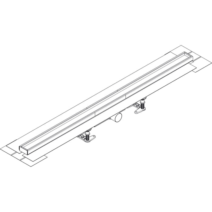 Hansgrohe Raindrain Compact Complete Set Shower Drain 1200 For Standard Installation - Unbeatable Bathrooms