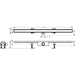 Hansgrohe Raindrain Compact Complete Set Shower Drain 1200 For Standard Installation - Unbeatable Bathrooms