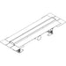 Hansgrohe Raindrain Compact Complete Set Shower Drain 600 For Standard Installation - Brushed Stainless Steel - Unbeatable Bathrooms