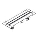 Hansgrohe Raindrain Compact Complete Set Shower Drain 600 For Standard Installation - Brushed Stainless Steel - Unbeatable Bathrooms