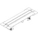 Hansgrohe Raindrain Compact Complete Set Shower Drain 600 Set For Flat Installation - Brushed Stainless Steel - Unbeatable Bathrooms