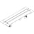 Hansgrohe Raindrain Compact Complete Set Shower Drain 600 Set For Flat Installation - Brushed Stainless Steel - Unbeatable Bathrooms