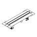 Hansgrohe Raindrain Compact Complete Set Shower Drain 600 Set For Flat Installation - Brushed Stainless Steel - Unbeatable Bathrooms