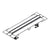 Hansgrohe Raindrain Compact Complete Set Shower Drain 600 Set For Flat Installation - Brushed Stainless Steel - Unbeatable Bathrooms