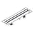 Hansgrohe Raindrain Compact Complete Set Shower Drain 700 For Flat Installation - Brushed Stainless Steel - Unbeatable Bathrooms