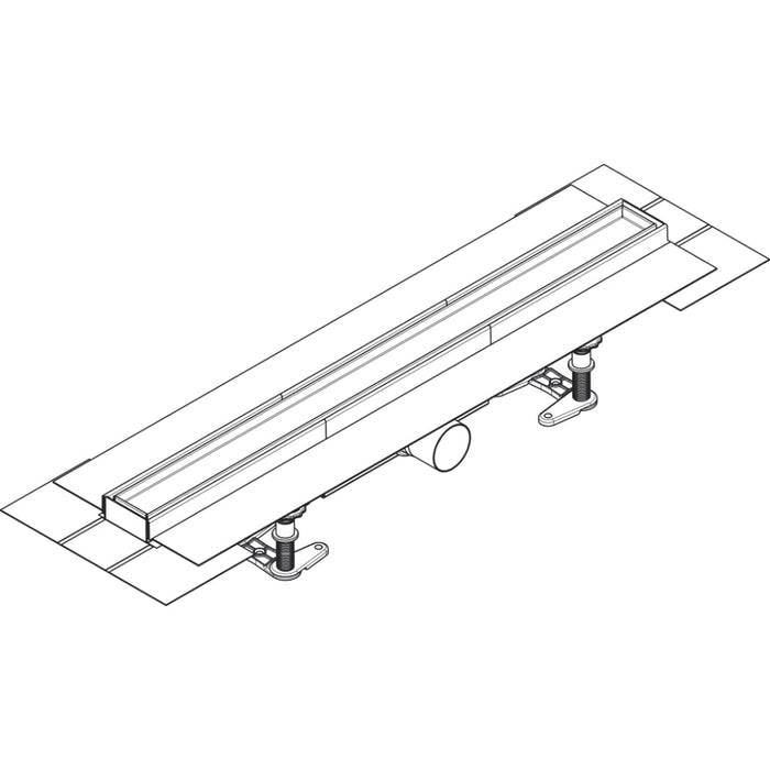 Hansgrohe Raindrain Compact Complete Set Shower Drain 700 For Standard Installation - Unbeatable Bathrooms