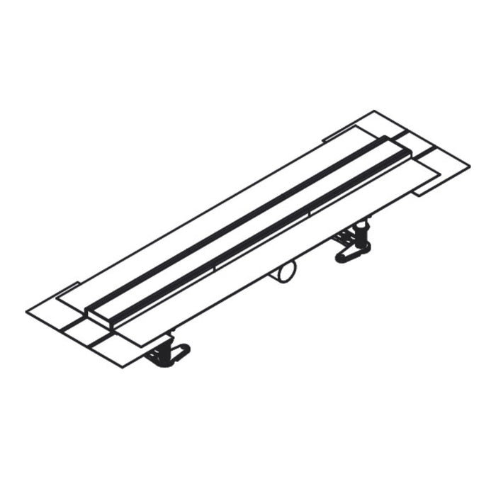 Hansgrohe Raindrain Compact Complete Set Shower Drain 700 Tileable For Flat Installation - Unbeatable Bathrooms