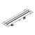 Hansgrohe Raindrain Compact Complete Set Shower Drain 800 For Flat Installation - Brushed Stainless Steel - Unbeatable Bathrooms
