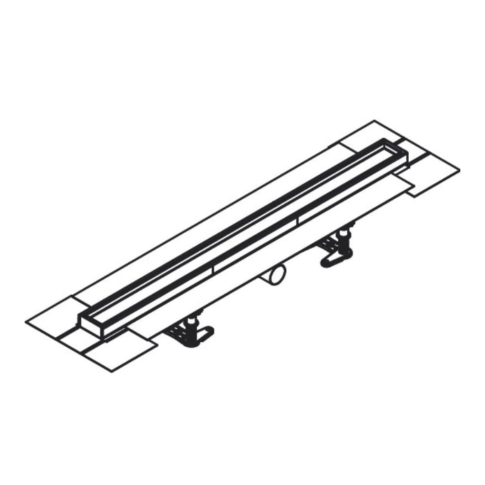 Hansgrohe Raindrain Compact Complete Set Shower Drain 800 For Flat Installation - Unbeatable Bathrooms