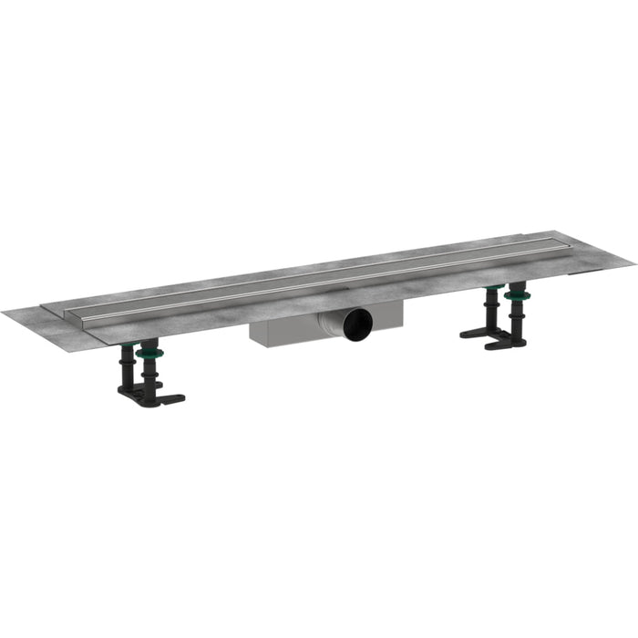 Hansgrohe Raindrain Compact Complete Set Shower Drain 800 For Standard Installation - Brushed Stainless Steel - Unbeatable Bathrooms