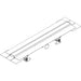 Hansgrohe Raindrain Compact Complete Set Shower Drain 800 For Standard Installation - Brushed Stainless Steel - Unbeatable Bathrooms