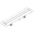 Hansgrohe Raindrain Compact Complete Set Shower Drain 800 For Standard Installation - Brushed Stainless Steel - Unbeatable Bathrooms