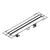 Hansgrohe Raindrain Compact Complete Set Shower Drain 800 For Standard Installation - Brushed Stainless Steel - Unbeatable Bathrooms