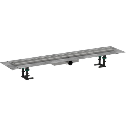 Hansgrohe Raindrain Compact Complete Set Shower Drain 900 For Flat Installation - Brushed Stainless Steel - Unbeatable Bathrooms