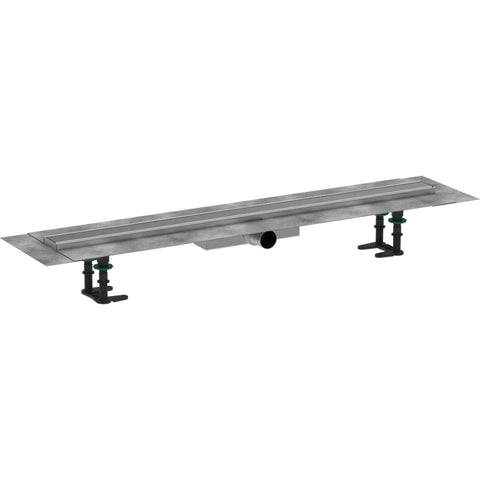 Hansgrohe Raindrain Compact Complete Set Shower Drain 900 For Flat Installation - Brushed Stainless Steel - Unbeatable Bathrooms