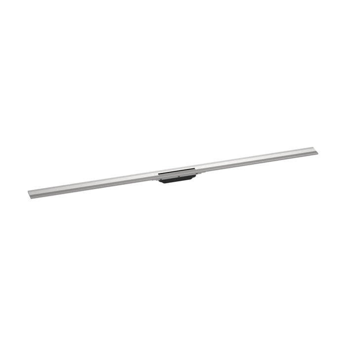 Hansgrohe Raindrain Flex Finish Set Shower Drain 1600 Cuttable For Wall Mounting - Brushed Stainless Steel - Unbeatable Bathrooms