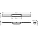 Hansgrohe Raindrain Flex Finish Set Shower Drain 700 Cuttable - Unbeatable Bathrooms