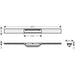 Hansgrohe Raindrain Flex Finish Set Shower Drain 800 Cuttable - Unbeatable Bathrooms