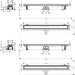 Hansgrohe Raindrain Go Complete Set Shower Drain 1000 Tileable Rear Cover Standard/Flat Installation - Unbeatable Bathrooms
