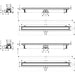 Hansgrohe Raindrain Go Complete Set Shower Drain 1200 Tileable Rear Cover Standard/Flat Installation - Unbeatable Bathrooms