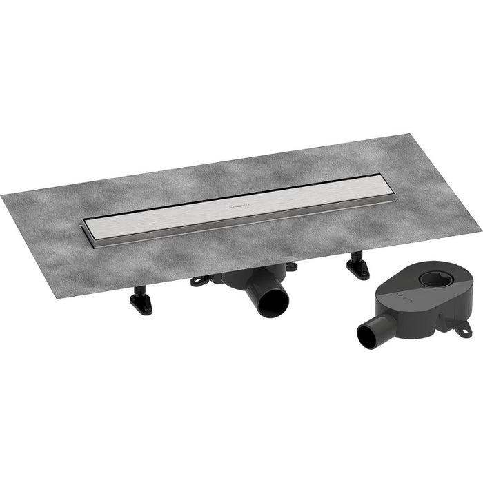 Hansgrohe Raindrain Go Complete Set Shower Drain 500 Tileable Rear Cover For Standard/Flat Installation - Unbeatable Bathrooms