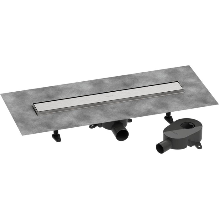 Hansgrohe Raindrain Go Complete Set Shower Drain 600 Tileable Rear Cover Standard/Flat Installation - Unbeatable Bathrooms